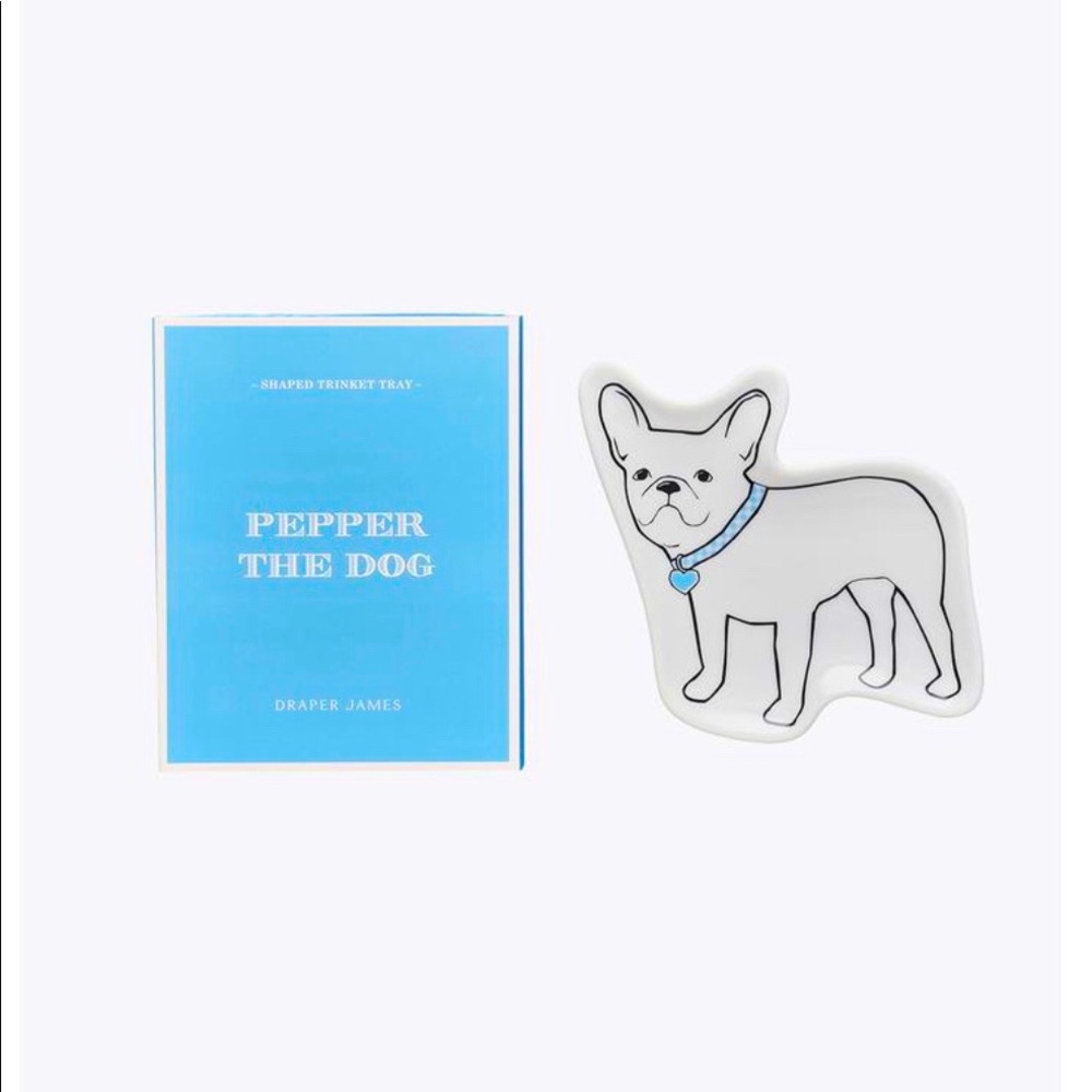 Draper James Pepper The Dog trinket tray